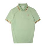  ÁO POLO THUN THỂ THAO - 35814 - XANH LÁ CÂY 