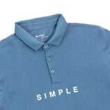  ÁO POLO SIMPLE - 35706 MÀU XANH DENIM 