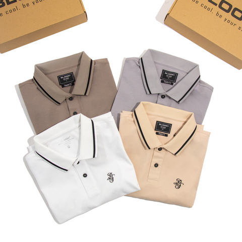  Ao POLO HỌA TIẾT THÊU - 35715 MÀU TRẮNG 