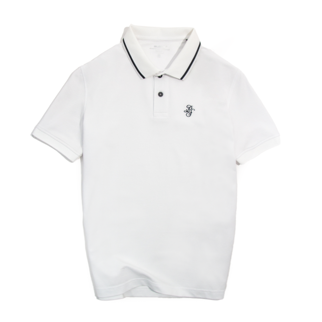  Ao POLO HỌA TIẾT THÊU - 35715 MÀU TRẮNG 