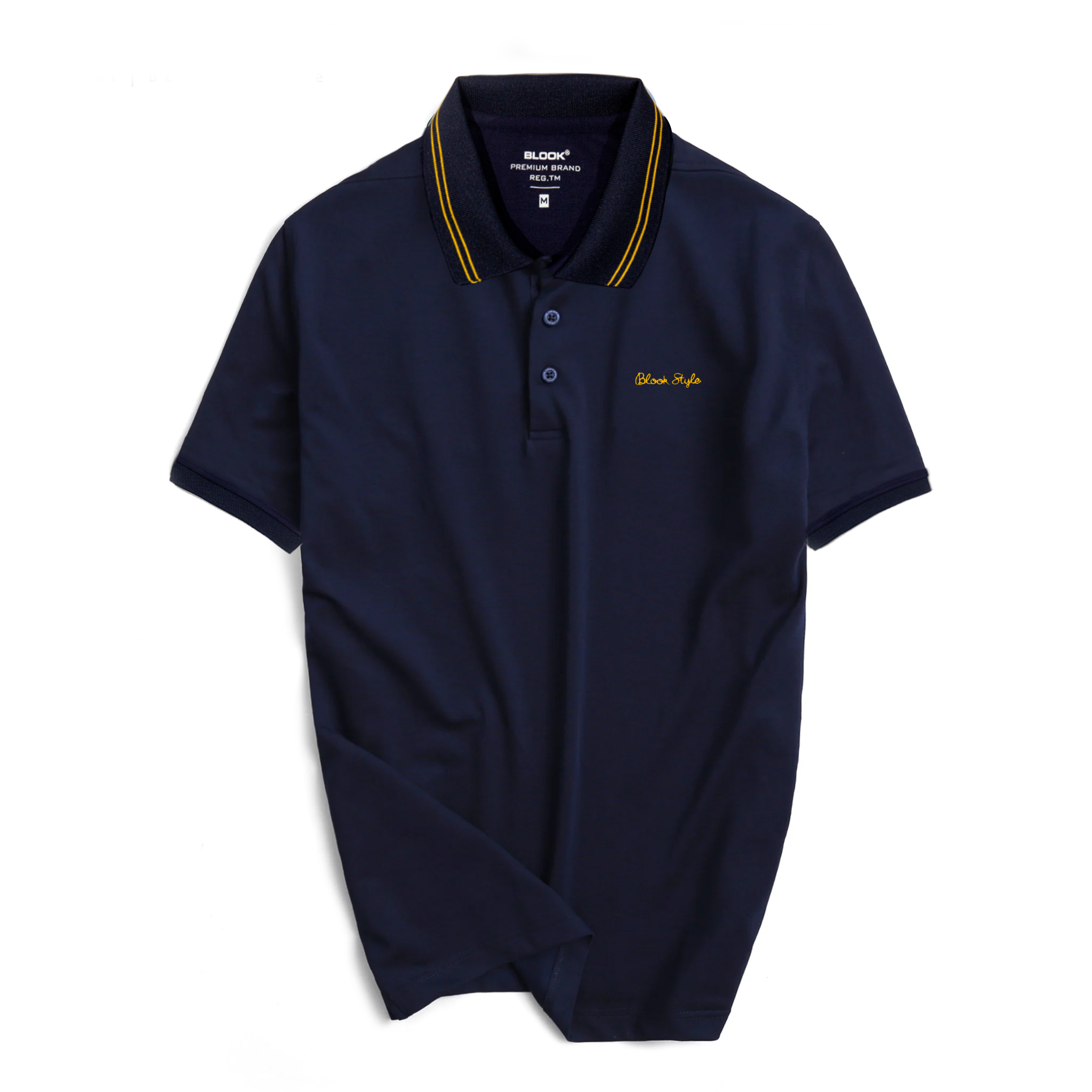  ÁO POLO HỌA TIẾT THÊU  XANH NAVY 35754 