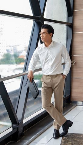  ÁO SƠ MI CAO CẤP TRẮNG - 35731 