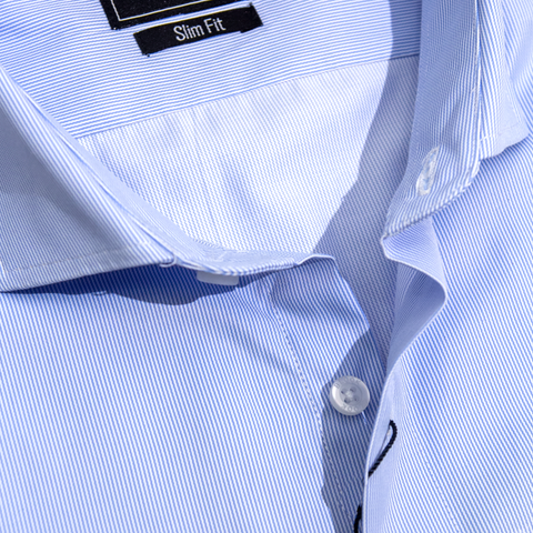  ÁO SƠ MI STRIPED DENIM BLUE - 35717 