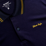  ÁO POLO HỌA TIẾT THÊU  XANH NAVY 35754 