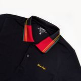 ÁO POLO HỌA TIẾT 35753 - ĐEN 