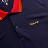  ÁO POLO HỌA TIẾT 35753 - XANH NAVY 