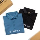  ÁO POLO SIMPLE - 35706 MÀU XANH DENIM 