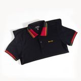  ÁO POLO HỌA TIẾT 35753 - ĐEN 