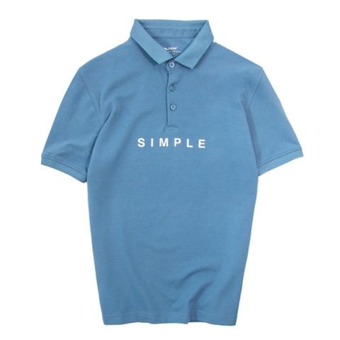  ÁO POLO SIMPLE - 35706 MÀU XANH DENIM 