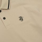  POLO HỌA TIẾT THÊU MÀU KEM - 35715 