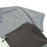  POLO PHỐI MÀU XÁM ĐẬM - 35698 