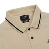  POLO HỌA TIẾT THÊU MÀU KEM - 35715 