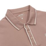  POLO WAFFLE COTTON CÁ SẤU 35786  - HỒNG 