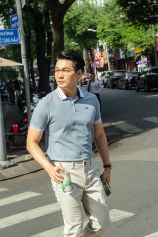  POLO CAO CẤP WAFFLE CO GIÃN 4 CHIỀU XANH NGỌC - 35794 