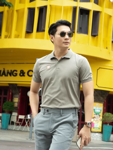  ÁO POLO CÁ SẤU CAO CẤP  - MÀU RÊU NÂU 35727 