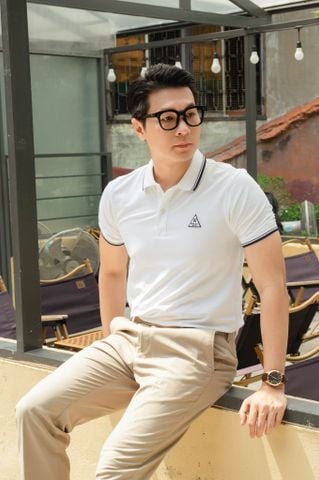  ÁO POLO THÊU TRẮNG - 35768 