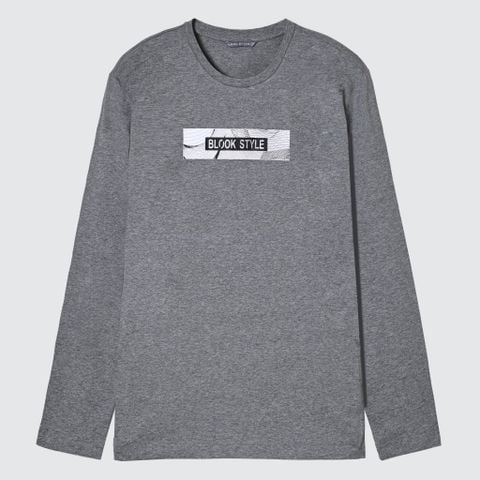  ÁO THUN TAY DÀI  42136 - XÁM MUỐI 