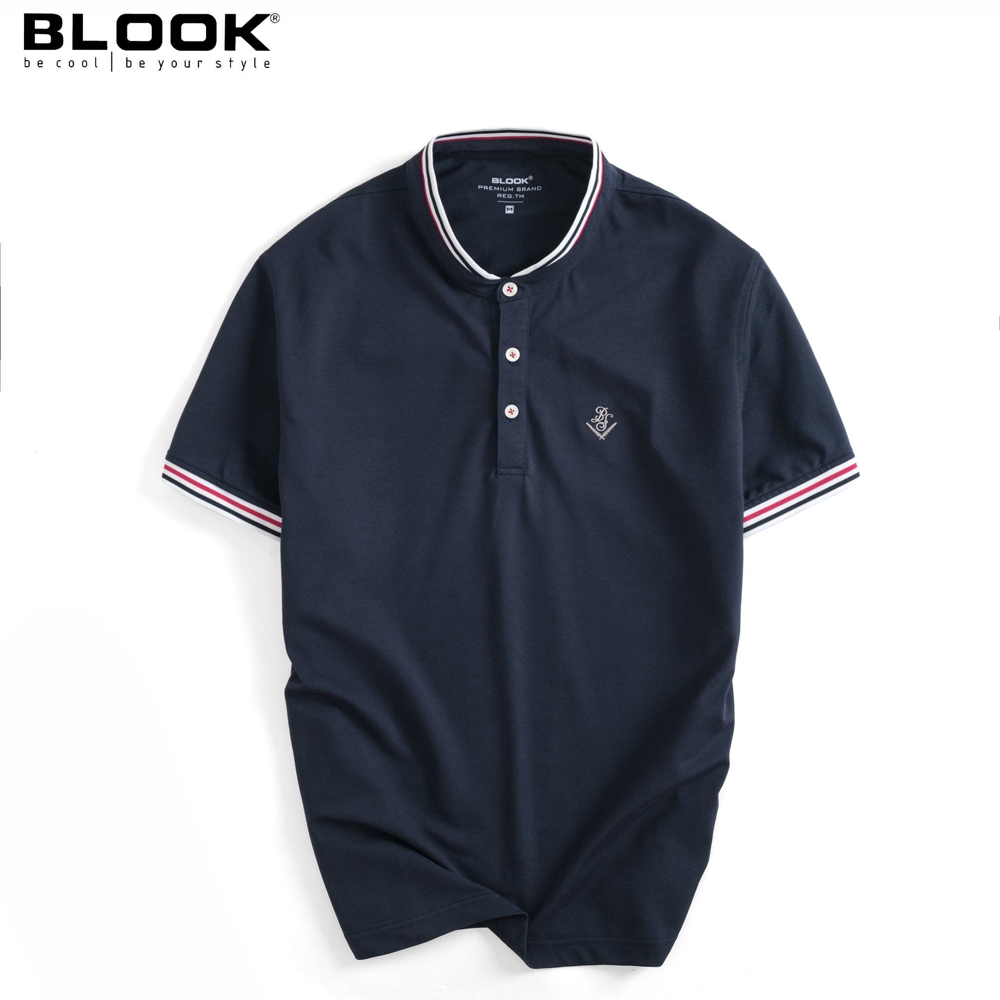 ÁO POLO CỔ TRỤ 35617 - XANH NAVY 