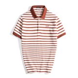  ÁO POLO STRIPED 35646 - CAM ĐẤT 