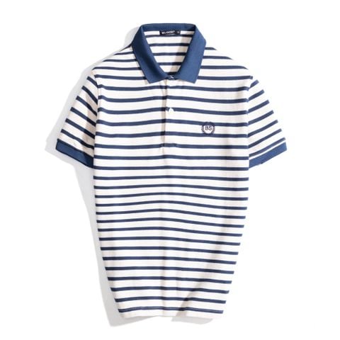  ÁO POLO STRIPED 35646 - XANH DƯƠNG 