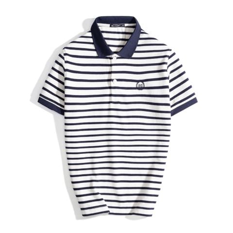  ÁO POLO STRIPED 35646 - XANH NAVY 