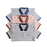  ÁO POLO STRIPED 35646 - XANH DƯƠNG 