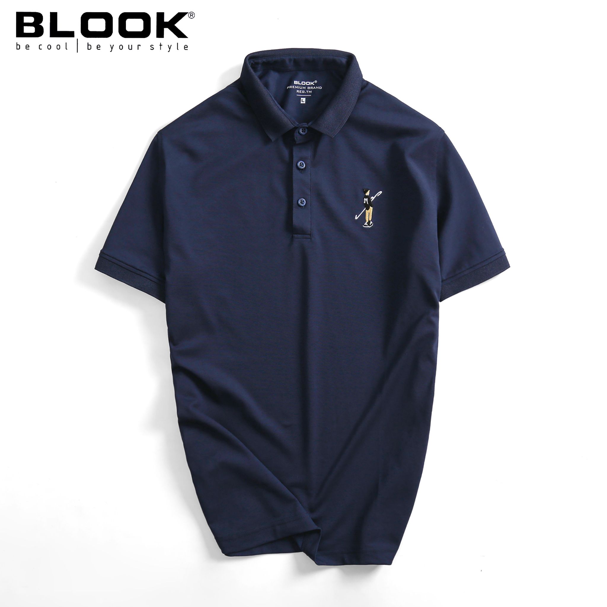  ÁO POLO SLIMFIT 35031 - Xanh navy 
