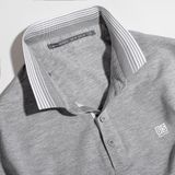  ÁO POLO SLIMFIT 42613 - Xám Muối 