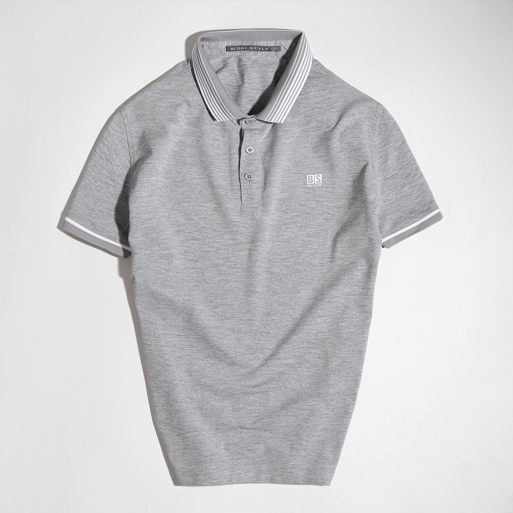  ÁO POLO SLIMFIT 42613 - Xám Muối 