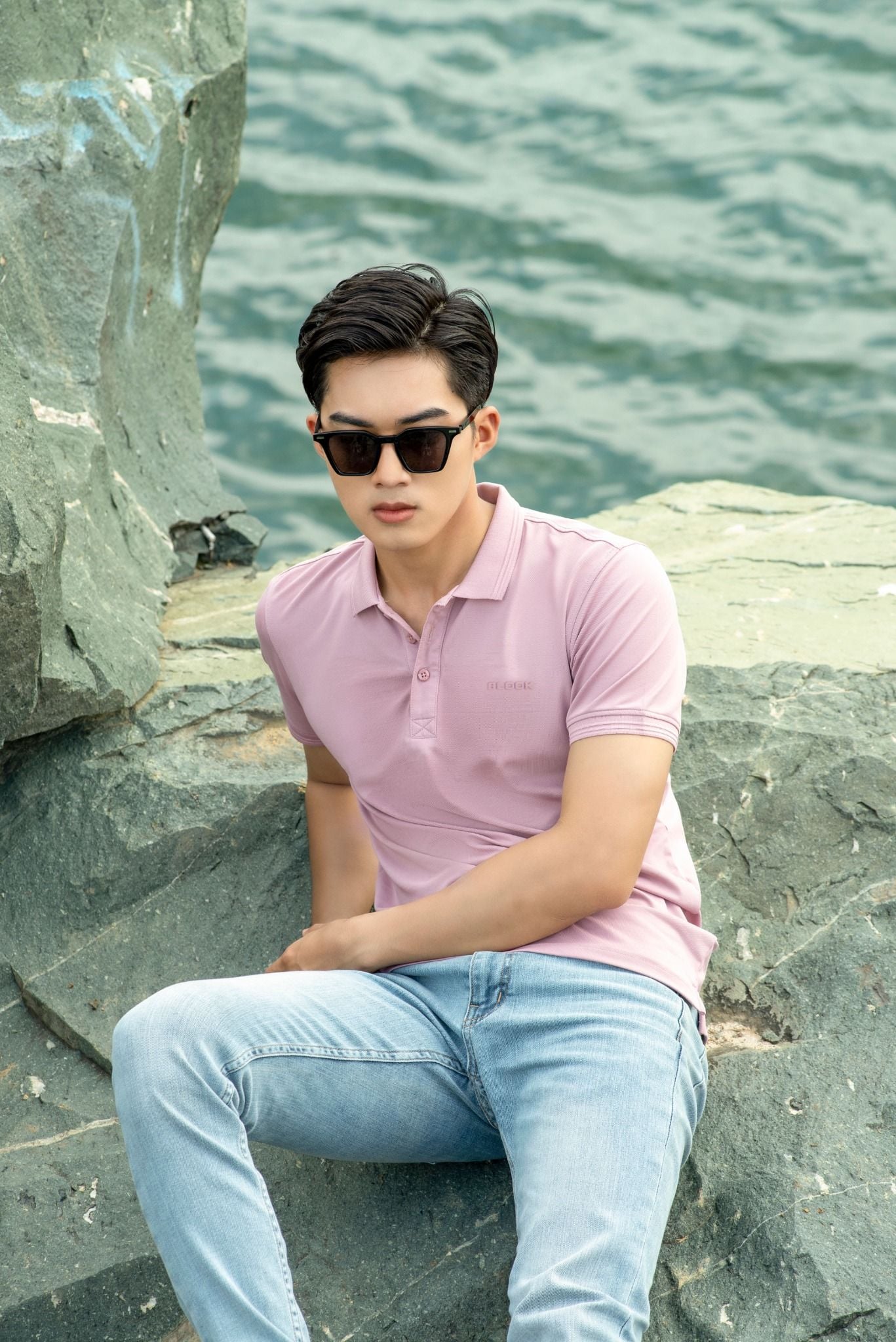  ÁO POLO BASIC 35598- Hồng Tím 