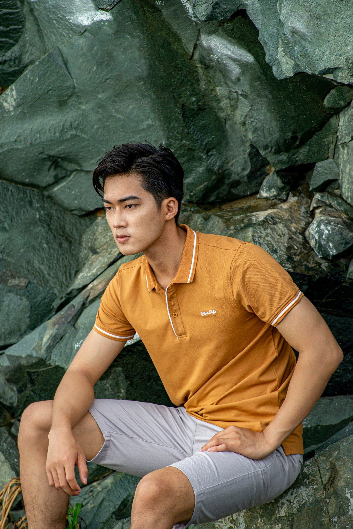  ÁO POLO SLIMFIT 33086 - Nâu Đất 