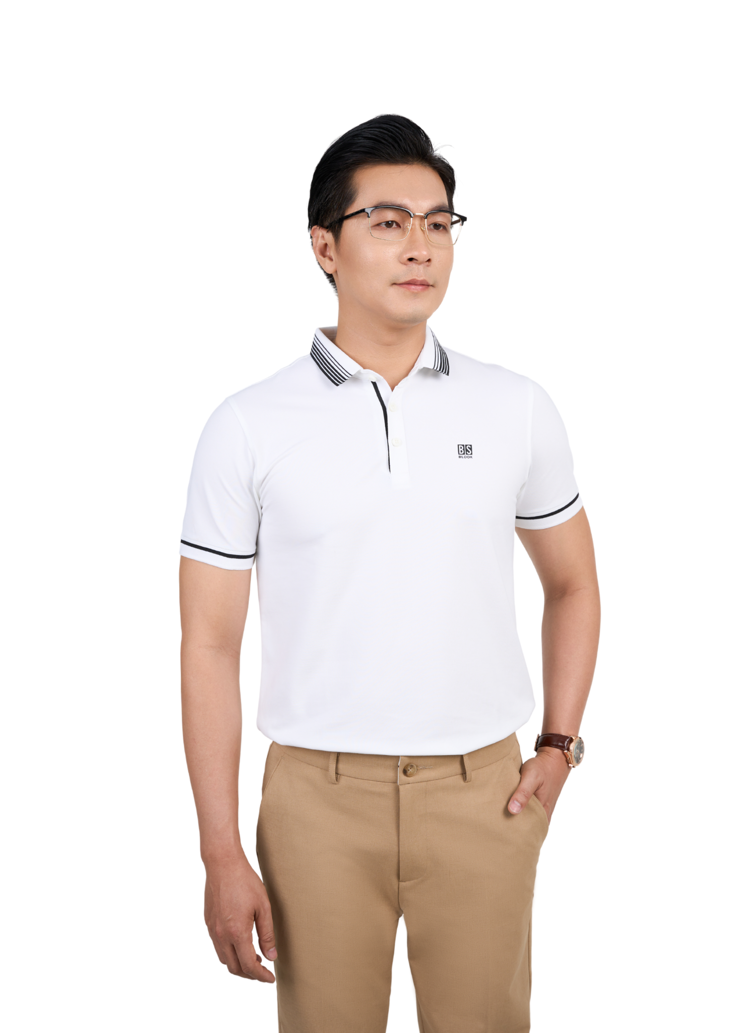  ÁO POLO SLIMFIT 42613 - Trắng 