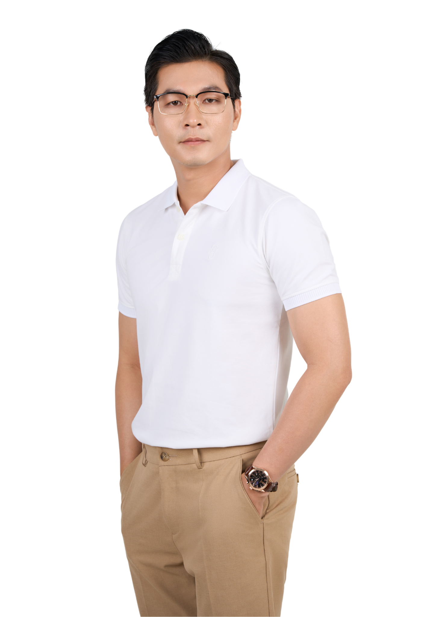  ÁO POLO BASIC 35656 - TRẮNG 
