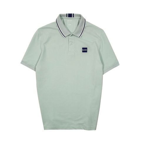 POLO COTTON CÁ SẤU 35773   -XANH LÁ CÂY 