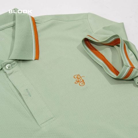  ÁO POLO THUN THỂ THAO - 35814 - XANH LÁ CÂY 