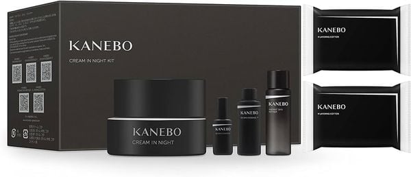 Set Chăm Sóc Da Mặt Kanebo Cream In Night Kit a