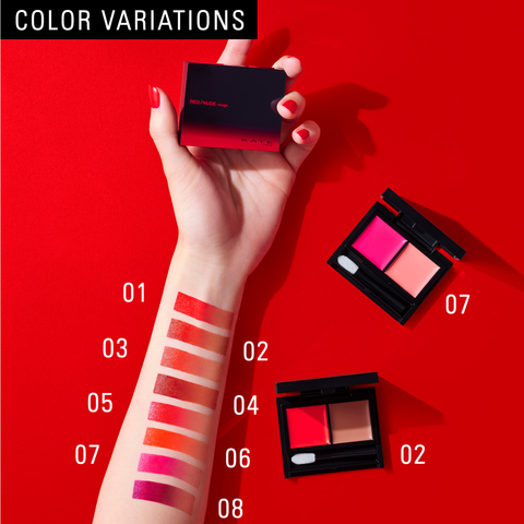 Son kem hai màu Kate Red Nude Rouge