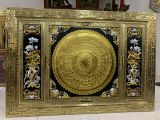 Tranh trống đồng bằng đồng vàng dát vàng KT 1m55x88cm