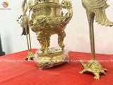 Tam sự bằng đồng vàng màu vàng đồng 65cm