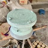 Quả trống đúc đồng đỏ đường kính 50cm giả cổ - Trống đồng Ngọc Lũ đúc nổi