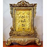 Bài Vị thờ cúng gia tiên bằng đồng 61cm màu giả cổ  | Đồ thờ bằng đồng đẹp ý nghĩa