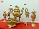 Tam sự bằng đồng vàng màu vàng đồng 60cm