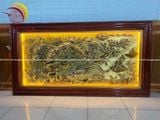 Tranh vinh hoa phú quý 1m7x90cm đồng vàng giả cổ