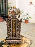 Bài vị khảm ngũ sắc cao 38 chữ theo yêu cầu | Đồ thờ bằng đồng đẹp ý nghĩa