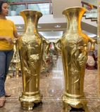 Đôi lọ lộc bình bằng đồng catut cao cấp 1m4 đồng cattut