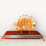 Quà tặng thuyền buồm mạ vàng 24K KT 31cm (Mẫu 3) - Quà tặng sếp