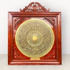 Tranh trống đồng bằng đồng vàng gò KT 90x90cm