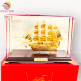 Quà tặng mạ vàng 24K KT54x34x18cm - Mô hình thuyền