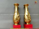Đôi lọ hoa cành nho mẫu cổ bằng đồng cát tút cao 61cm