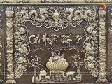 Tranh thờ Cửu huyền thất tổ bằng đồng giả cổ 98x138 cm  | Đồ thờ bằng đồng đẹp ý nghĩa